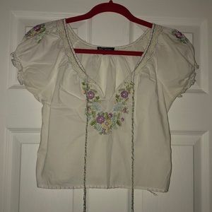 Betsy Johnson floral crop top